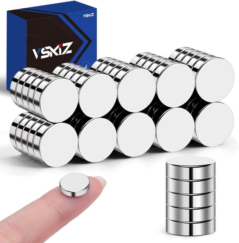 Refrigerator Magnets 50 Pcs, 10x3mm Tiny Round Disc Small Whiteboard Magnets for Crafts, DIY, Office, Dry Erase Board - Image 1