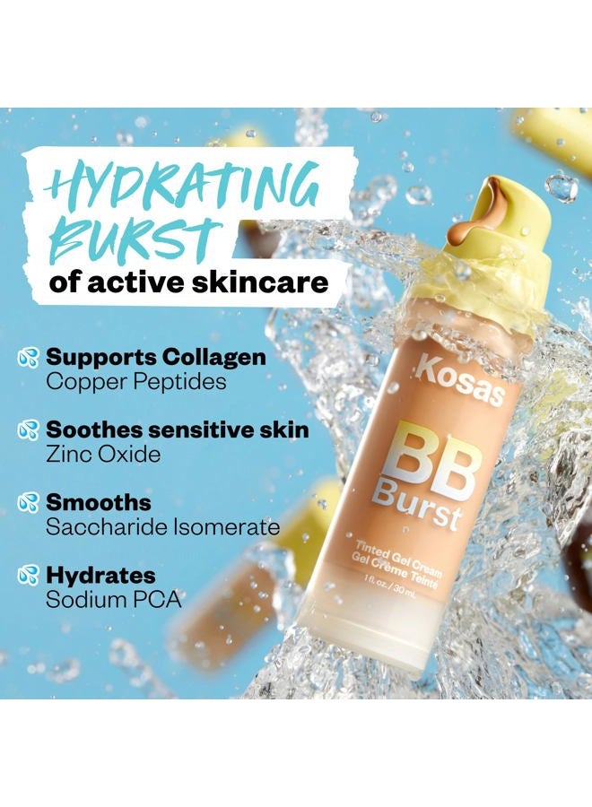 Kosas BB Burst Tinted Face Gel Cream - Supports Healthy Collagen, Smoothes Skin, Hydrates & Moisturizes - Lightweight Buildable Coverage - Medium Neutral 23, (1 Oz/30 ML) - Image 5