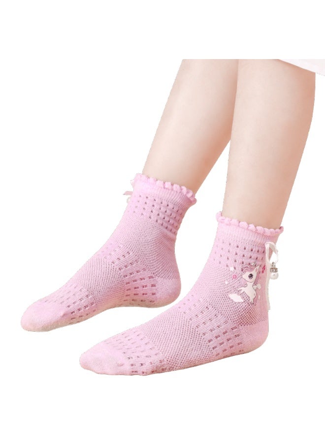 Barbie Girls Socks Spring And Autumn Children's Baby Girl Cute Short Socks Summer Cotton Mesh Breathable Seamless - Image 4