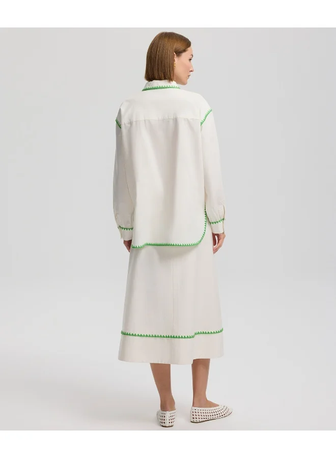 Ipekyol  Embroidered Poplin Shirt for Women | Best Price UAE