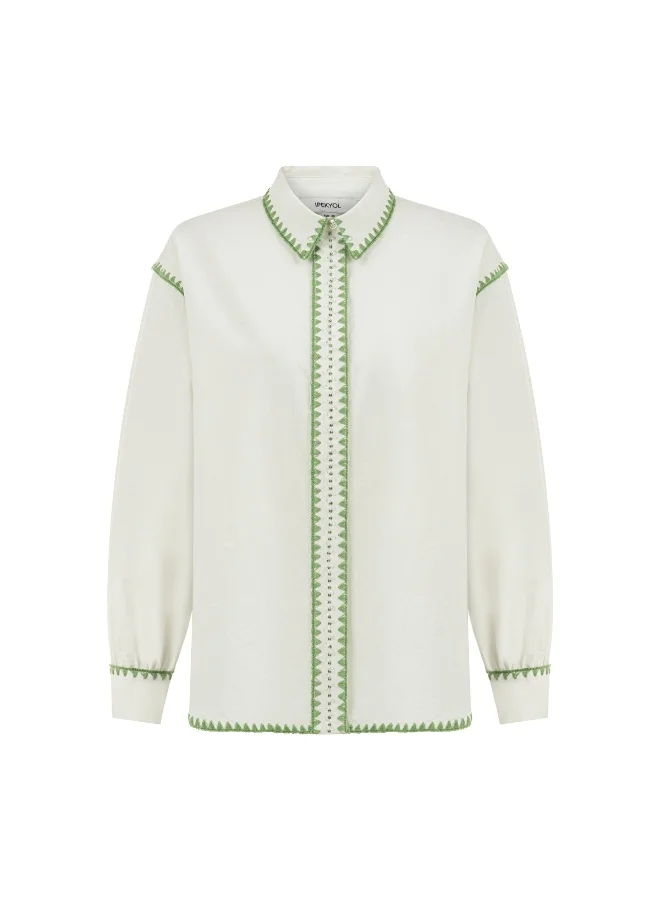 Ipekyol  Embroidered Poplin Shirt for Women | Best Price UAE