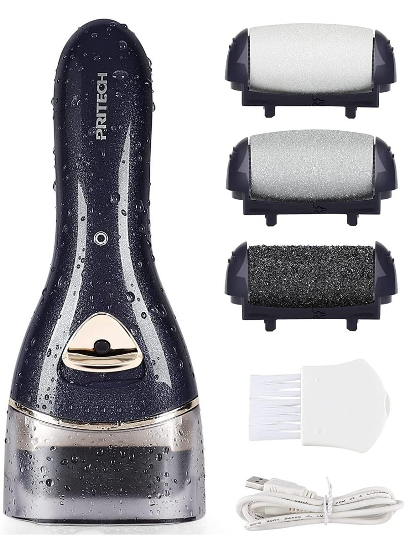 pritech Electric Feet Callus Removers Rechargeable, Portable Electronic Foot File Pedicure Tools, Electric Callus Remover Kit - Image 1