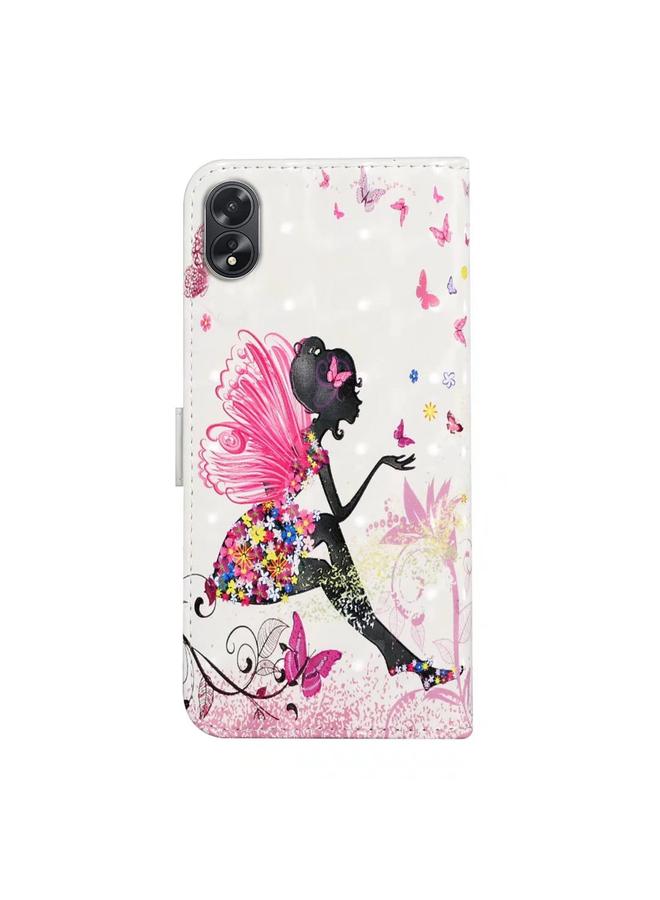 S-TOP Case For OPPO A58 Oil Embossed 3D Drawing Leather Phone Case - Image 3