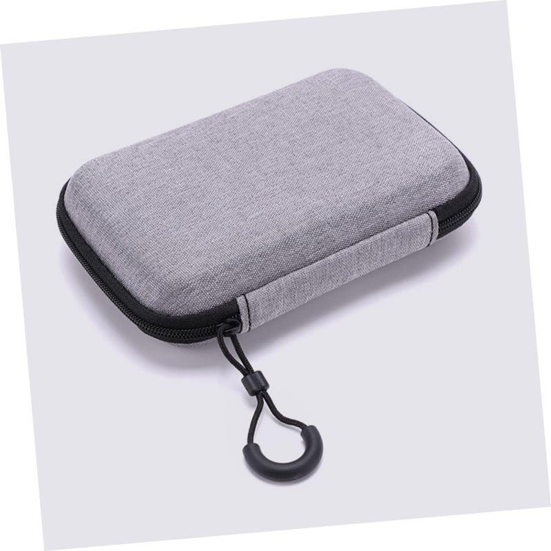 2PCS Waterproof Microphone Storage Bag Portable EVA Multi-functional Organizer Pouch for Earphones Cables and Accessories Grey - Image 5