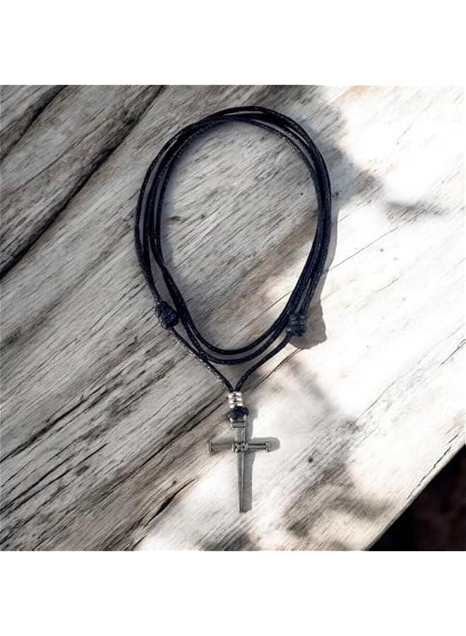 Arabest Nail & Cross on Adjustable Cord Necklace - Image 2