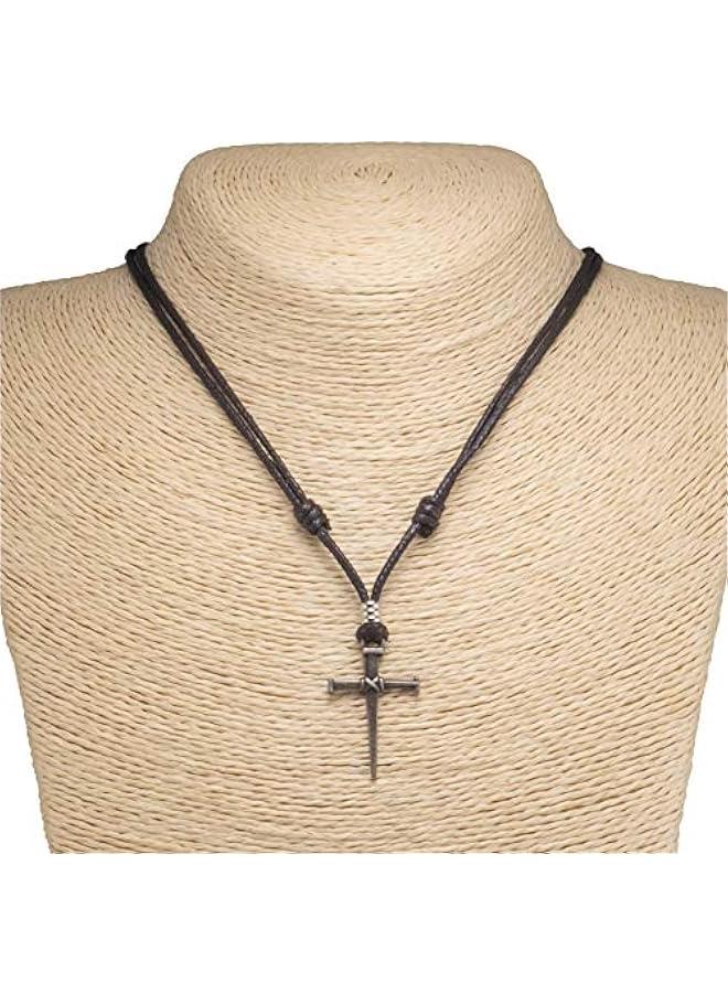 Arabest Nail & Cross on Adjustable Cord Necklace - Image 4