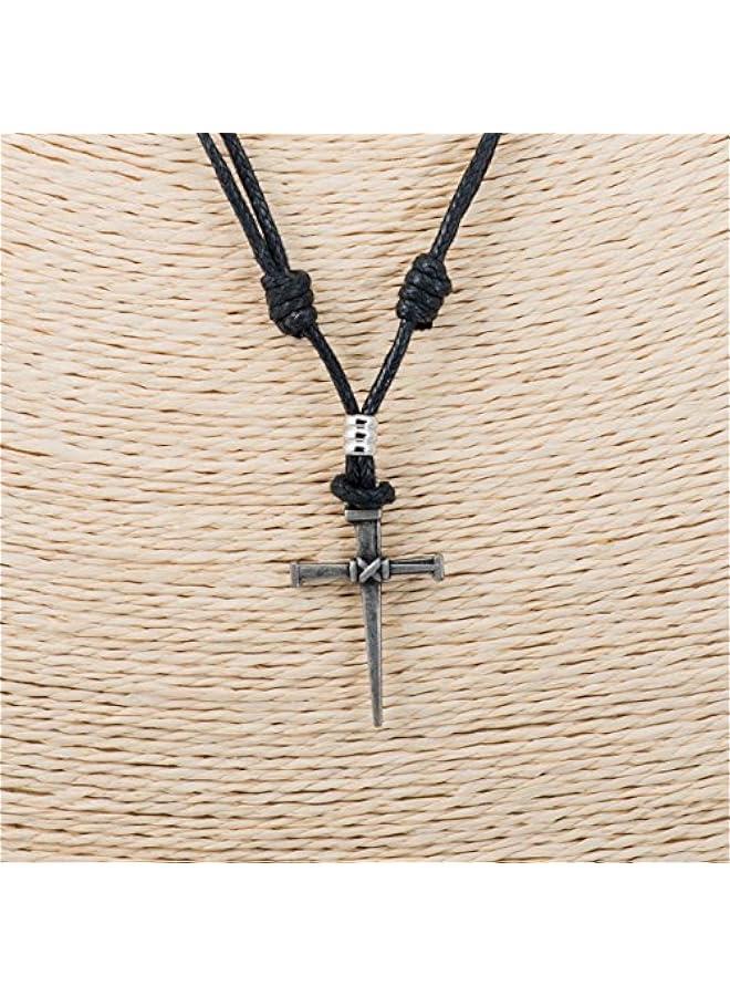 Arabest Nail & Cross on Adjustable Cord Necklace - Image 5