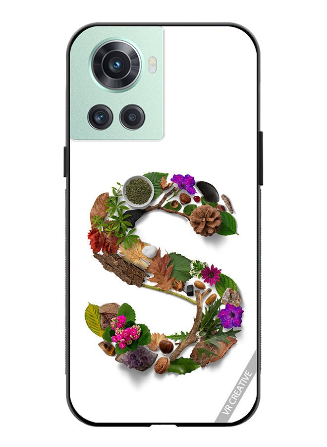 VR CREATIVE Protective Case Cover For OnePlus 10R Alphabet S Design Multicolour - Image 1