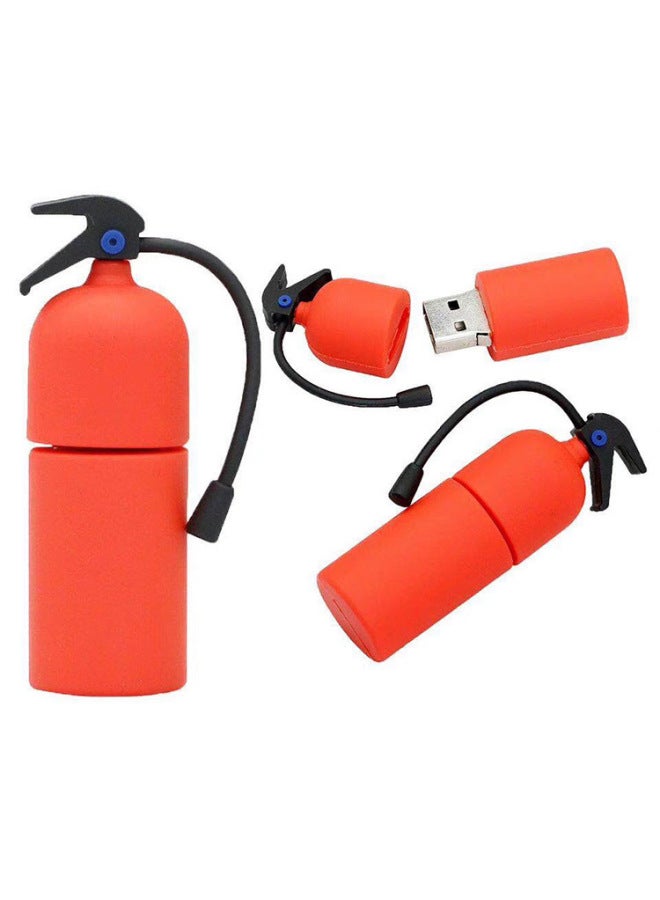 Loquat Fire Creative Gifts U Disk Fire Extinguisher U Disk Simulation Safety Helmet U Disk 119 Fire Prevention Publicity Class Gifts-Color:Fire Extinguisher A-Capacity:32GB  - Image 3