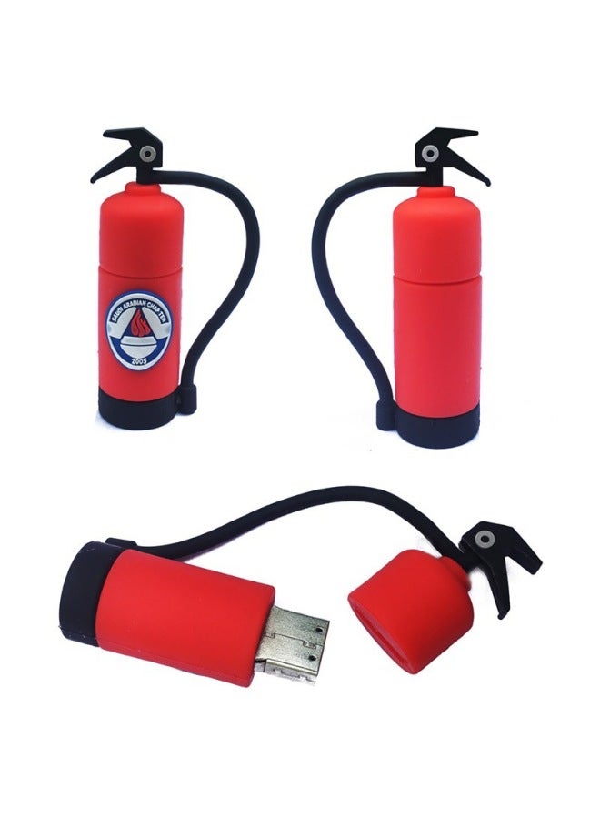 Loquat Fire Creative Gifts U Disk Fire Extinguisher U Disk Simulation Safety Helmet U Disk 119 Fire Prevention Publicity Class Gifts-Color:Fire Extinguisher A-Capacity:32GB  - Image 1