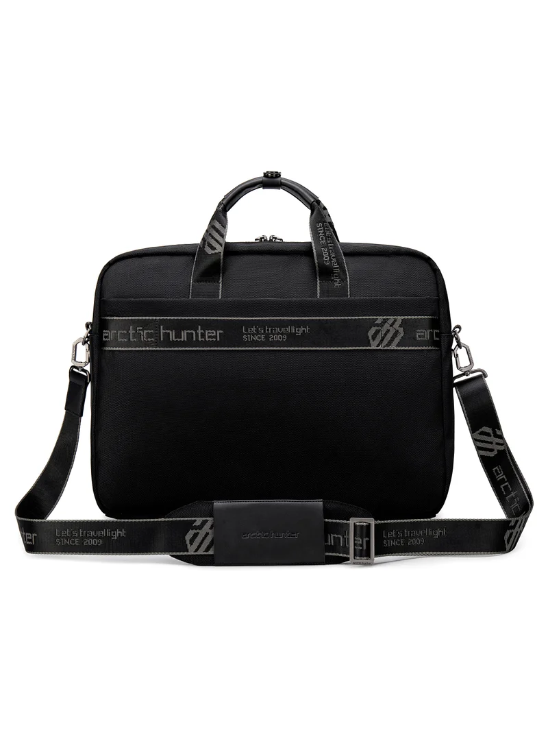 ARCTIC HUNTER Shoulder Laptop Bag Anti Theft 15.6 Inch Laptop Compartmented Messenger Bag with Adjustable Shoulder Strap for Men and Women GW0004 Black