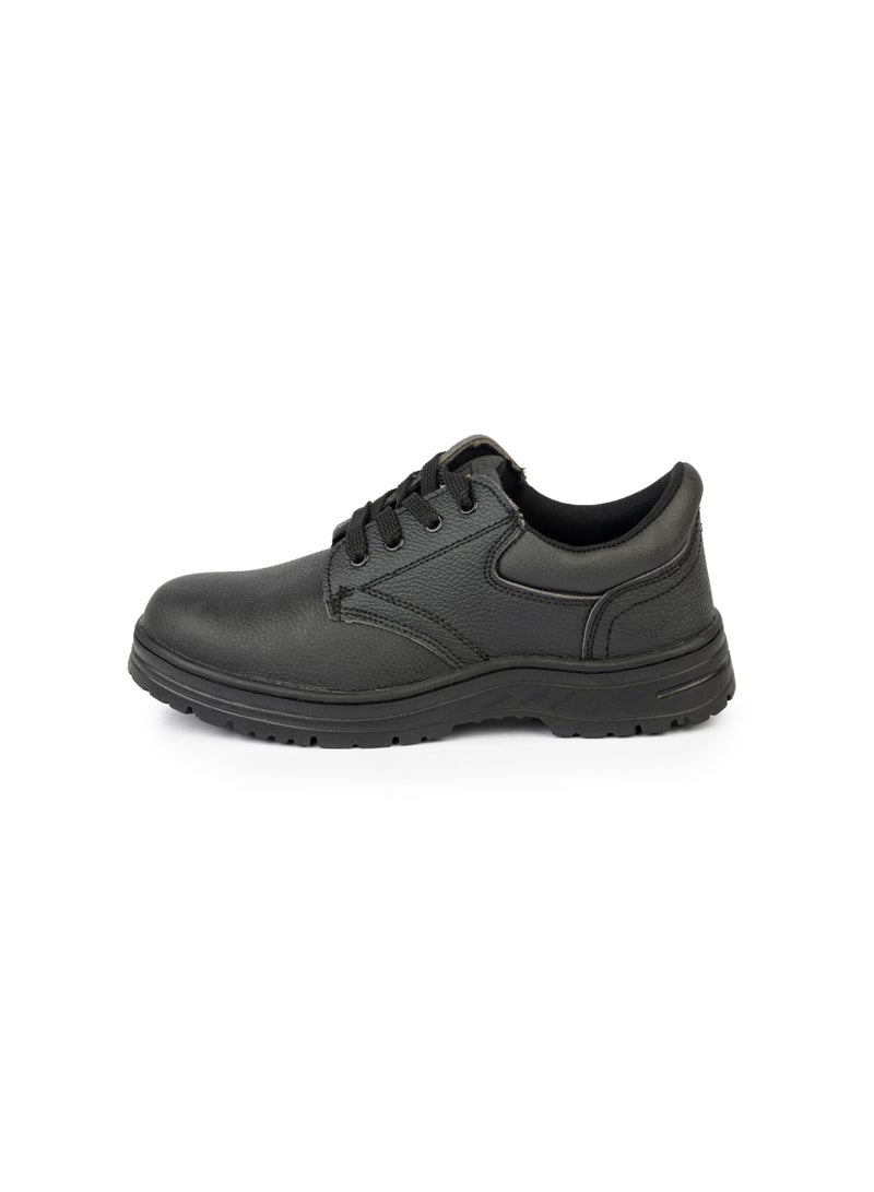 SAFE WORK Safework Low Cut Men Safety Shoes, PU Leather - Steel Toe, Slip Resistant, Black - Image 3