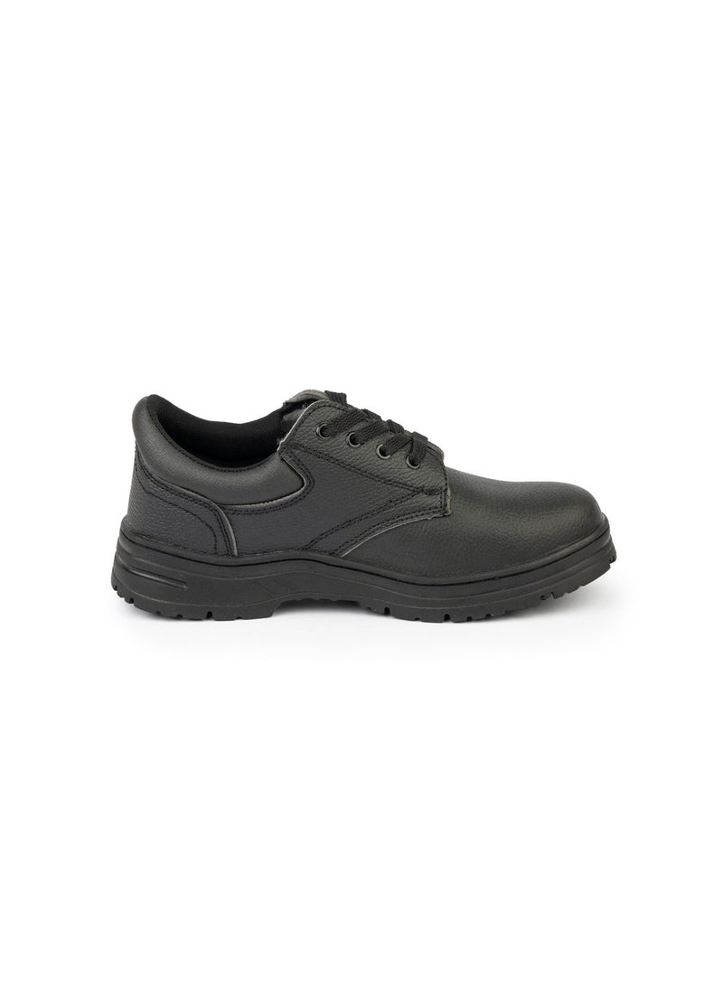 SAFE WORK Safework Low Cut Men Safety Shoes, PU Leather - Steel Toe, Slip Resistant, Black - Image 5