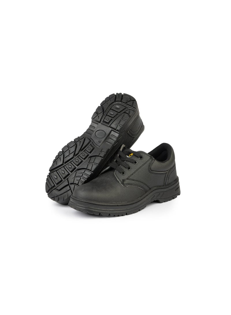 SAFE WORK Safework Low Cut Men Safety Shoes, PU Leather - Steel Toe, Slip Resistant, Black - Image 3