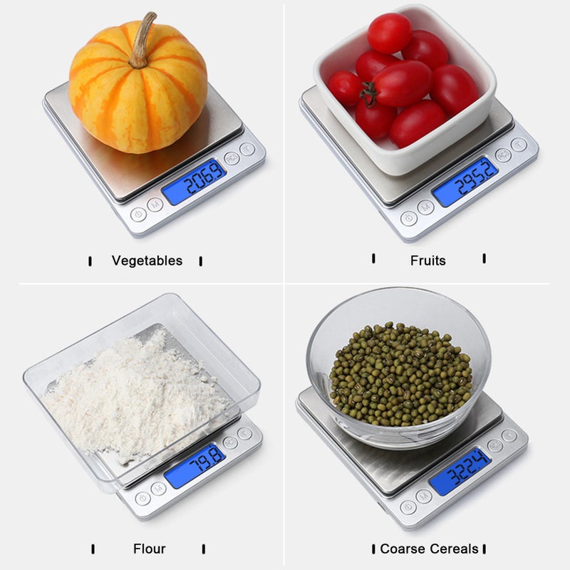 1kg/0.1g Accurate Electrical Kitchen Scale,Coffee Scale Food Weight Postal Scales Multifunction Scale Measures in Grams and oz for Cooking Baking - Image 2