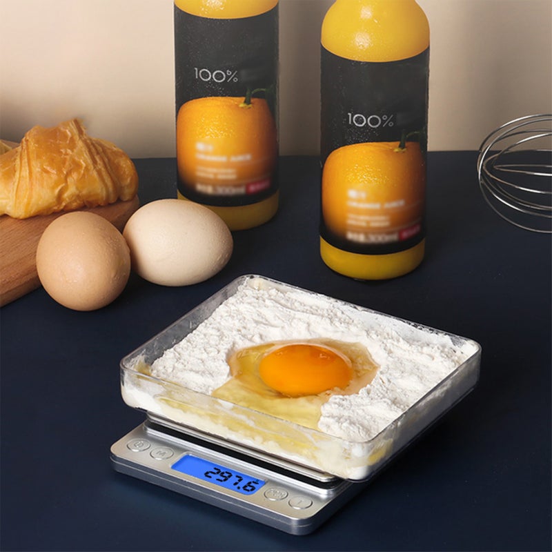 1kg/0.1g Accurate Electrical Kitchen Scale,Coffee Scale Food Weight Postal Scales Multifunction Scale Measures in Grams and oz for Cooking Baking - Image 3