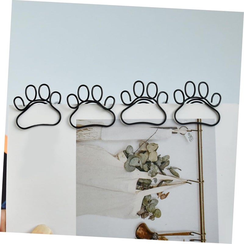 Cute Cat Claw Paper Clips 50pcs Black Pink Metal for Office School Organizing Files Documents - Image 4