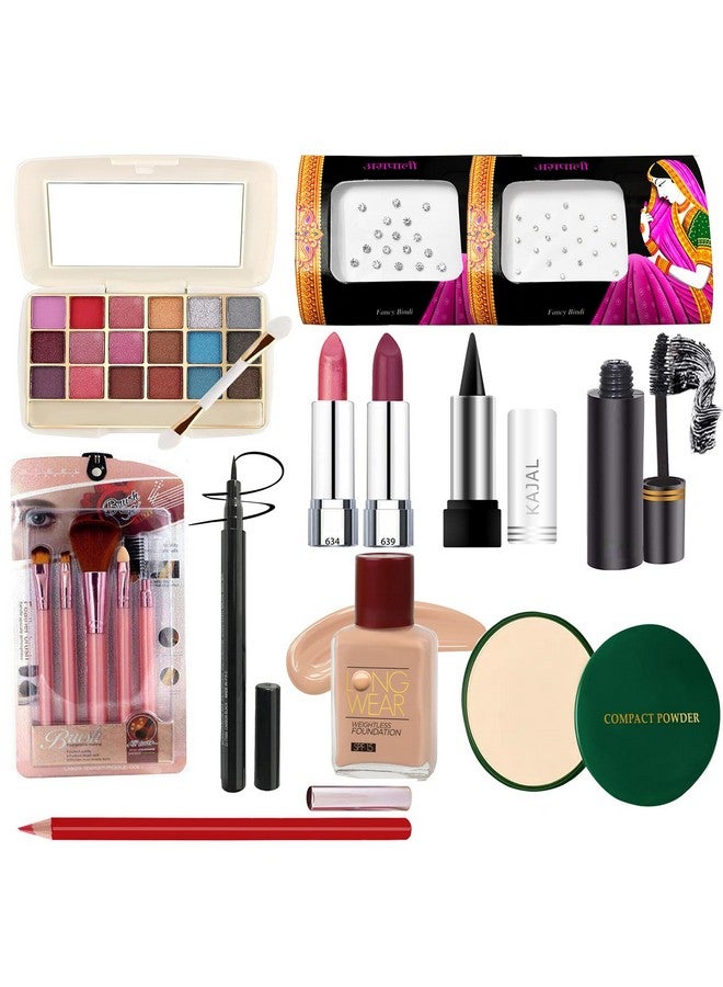 G4U Makeup Kit For Women & Girls With Eyeshadow | Foundation | Lipsticks | Compact | Mascara And More Beauty Products (Raksha Bandhan Gift Set) 34-39 - Image 1
