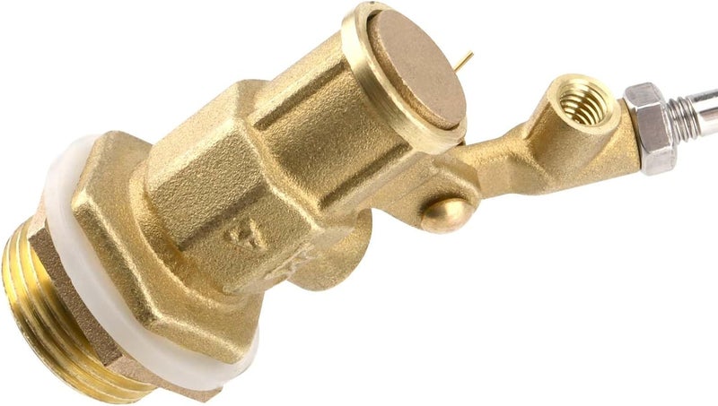 JAPCHET 4 Pcs Stainless Steel Float Ball Valve 34 Inch DN20 Adjustable Water Tank Floating Ball Valve Switch Automatic Brass Toilet Valve Float Valves for Stock Tank Pool Water Level Control - Image 5