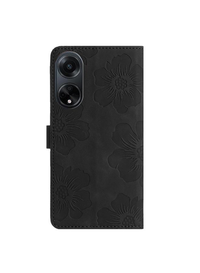 S-TOP Case For OPPO A98 5G Flower Embossing Pattern Leather Phone Case - Image 3