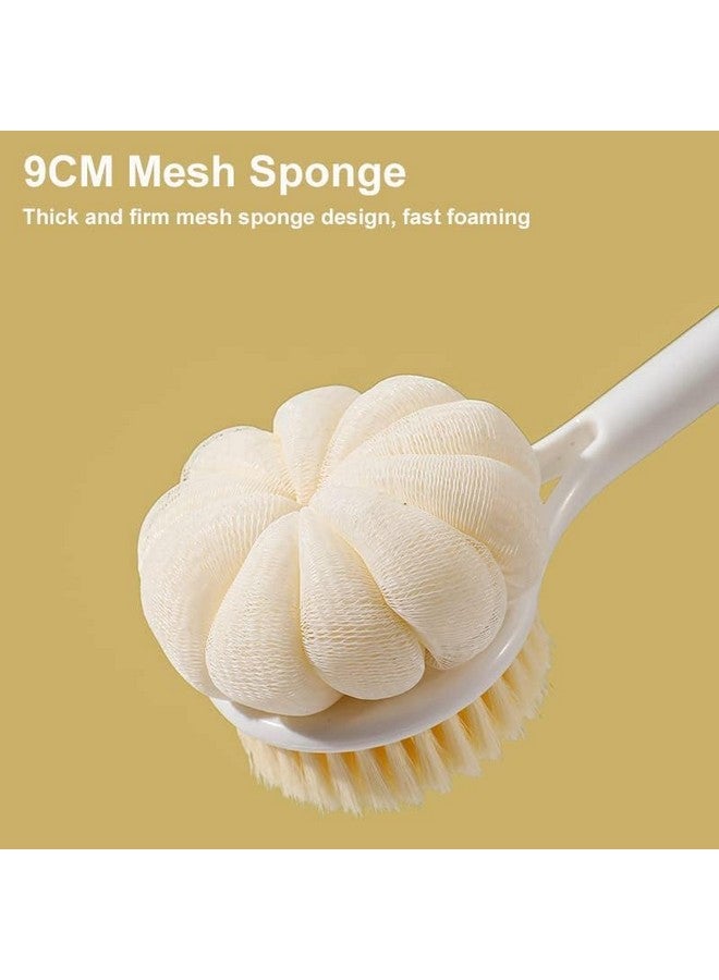 CARTSHOPPER Back Brush Shower with Bristles and Loofah, 15.3 Inch Long Handle Back Scrubber Shower Sponge for Body Exfoliator, Shower Brush Back Suitable for Men and Women - Image 5