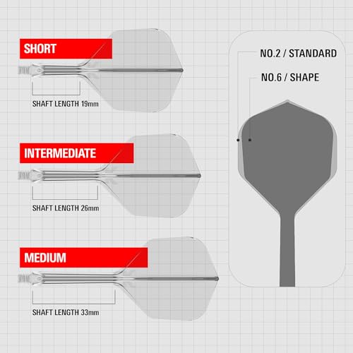 Target Darts K Flex Integrated Dart Flights and Shafts, No.6 Clear (Medium) | Pack of 3 K-Flex - No6, Kflex All in One Moulded Dart Flight & Stem | Professional Dart Accessories - Image 3