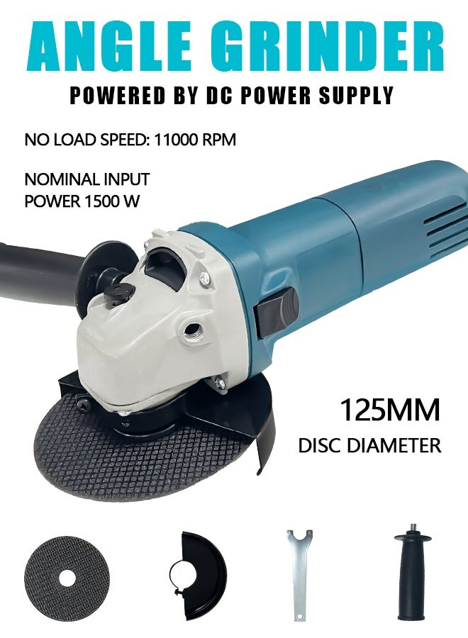 900W Short Handle Angle Grinder - Heavy Duty Compact Cutting & Grinding Tool with Safety Switch  - Image 1
