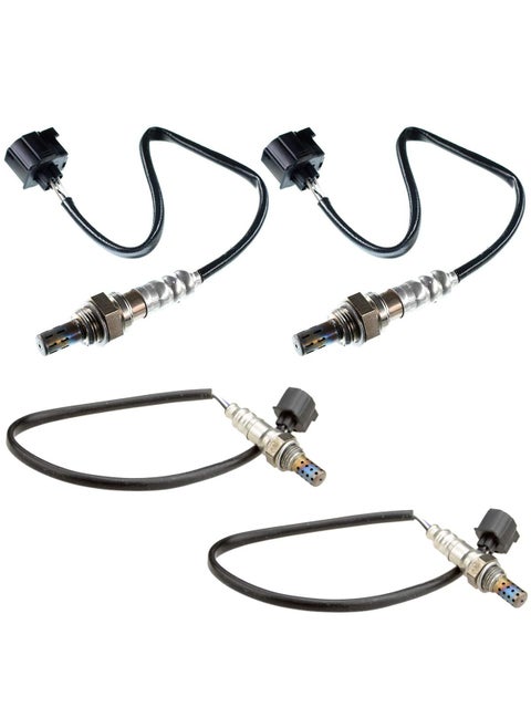 Set of 4 Upstream and Downstream O2 Oxygen Sensor Replacement for Jeep Wrangler JK Series 2007-2009 V6 3.8L Only