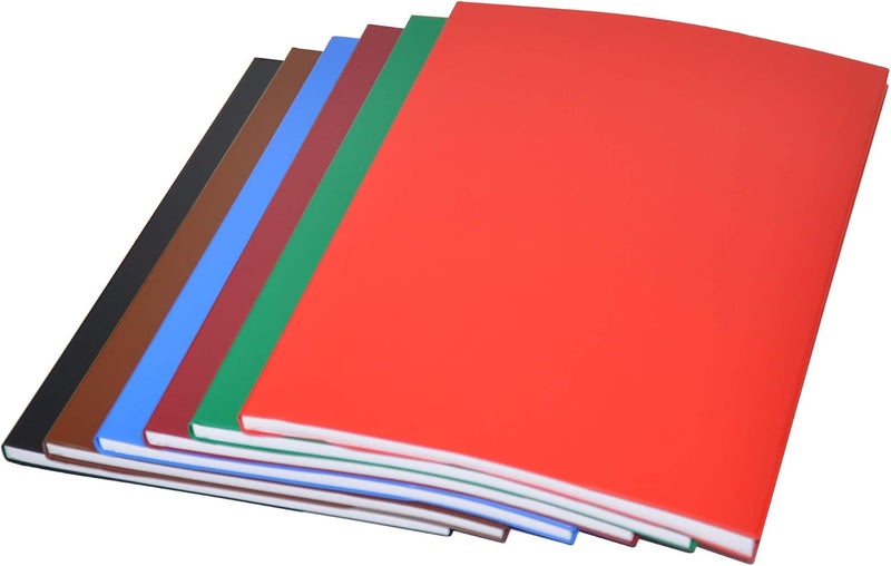 FIS PVC Cover Notebook, A4 Size, 96 Sheets, 192 Pages, Single Line, Assorted Colors, 6-Piece - Image 2