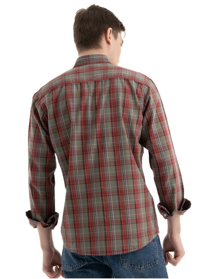 clever - Shirt Men's, Stylish, Oxford Cotton ,GREY, Multicolor - Image 1