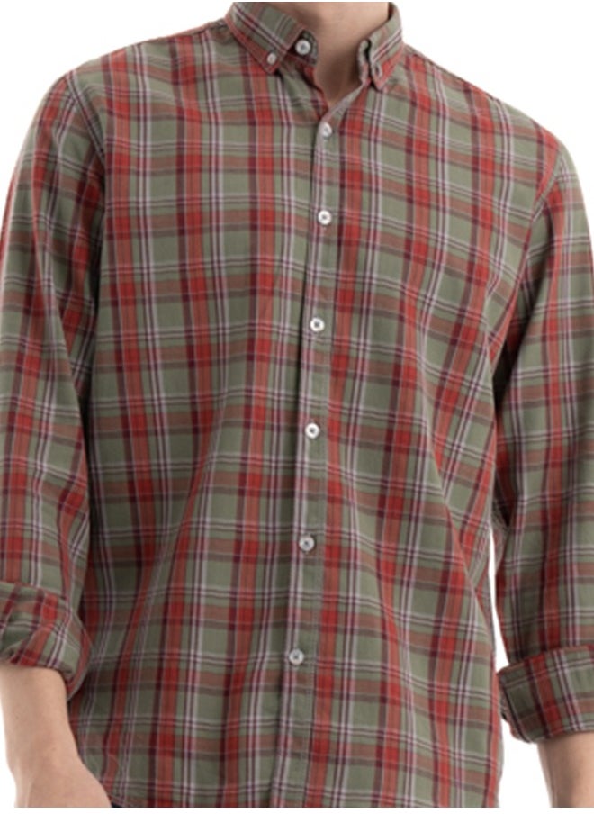 clever - Shirt Men's, Stylish, Oxford Cotton ,GREY, Multicolor - Image 1