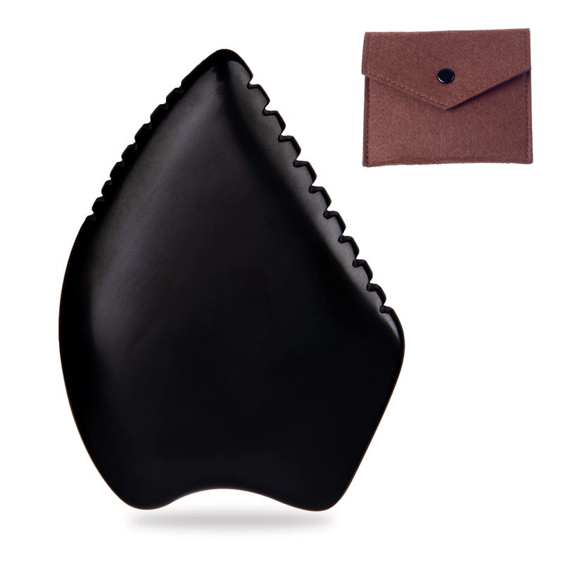 Yuanchupin Gua Sha Facial Massage Tools BianStone Traditional Face Body Massage Tool Lymphatic Drainage Face Sculpting Tool The Newly Upgraded Unique Tooth Edge