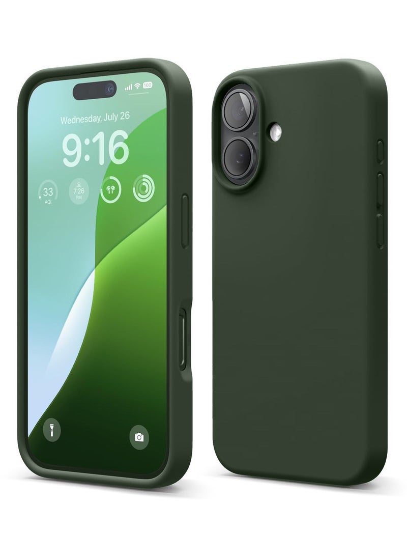 Mida iPhone 16 Plus Silicone Case Cover, full body protection case with a soft silky feel, shockproof cover with microfiber lining  - Image 1