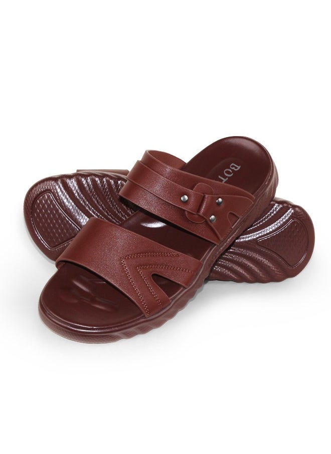 BOTELI Men Sandals Leather Slippers Summer Classic Men's Shoes Soft Slippers Big Size Comfortable Walking Footwear  - Image 1