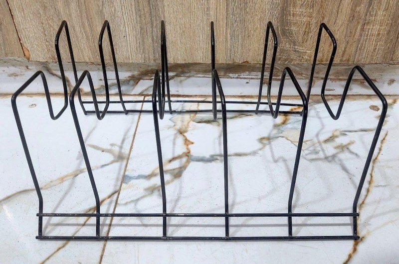 Pan and Lid Organizer Rack, Metal Wire, Kitchen Cabinet Storage, Holds Pans and Lids - Image 3