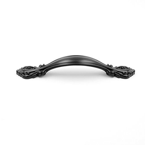 Jetland Cabinet Hardware Handle Pull - 5-Pack, Flat Black, 2-1/2" (64mm) Hole Centers, PW8803064 - Image 3