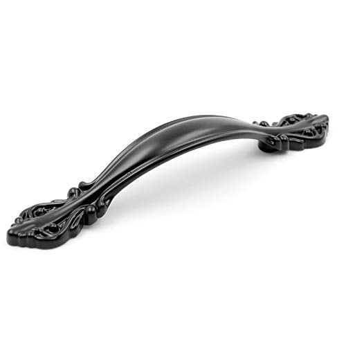 Jetland Cabinet Hardware Handle Pull - 5-Pack, Flat Black, 2-1/2" (64mm) Hole Centers, PW8803064 - Image 1