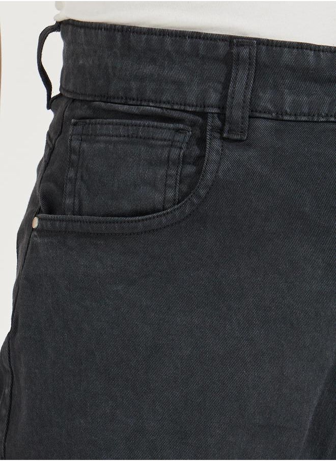 Styli Basic High Rise Full Length Wide Leg Jeans  - Image 3