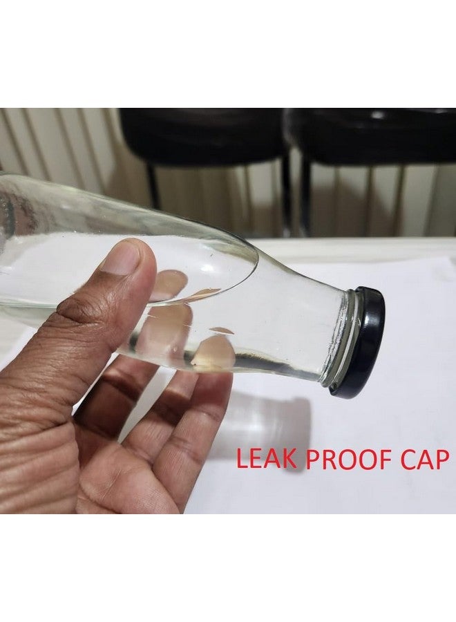 Pure Source India Metal Lug Cap Lid for Glass jar and Milk Bottles, Rust Free, Airtight, Food Grade Caps- 10 Pieces, 42 mm, Black - Image 4