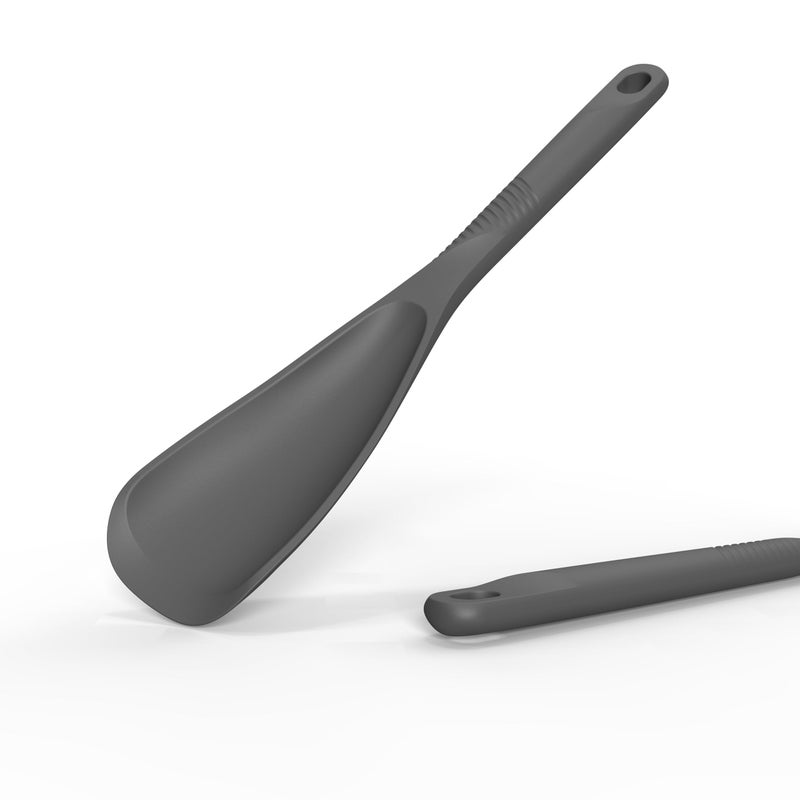 USECANO Silicone Cooking Utensils Set - 600Â°F Heat Resistant, Nonstick Kitchen Utensil Set with Spatulas, Spoons, Whisk, Tongs, BPA Free, Dishwasher Safe (Gray) - Image 3