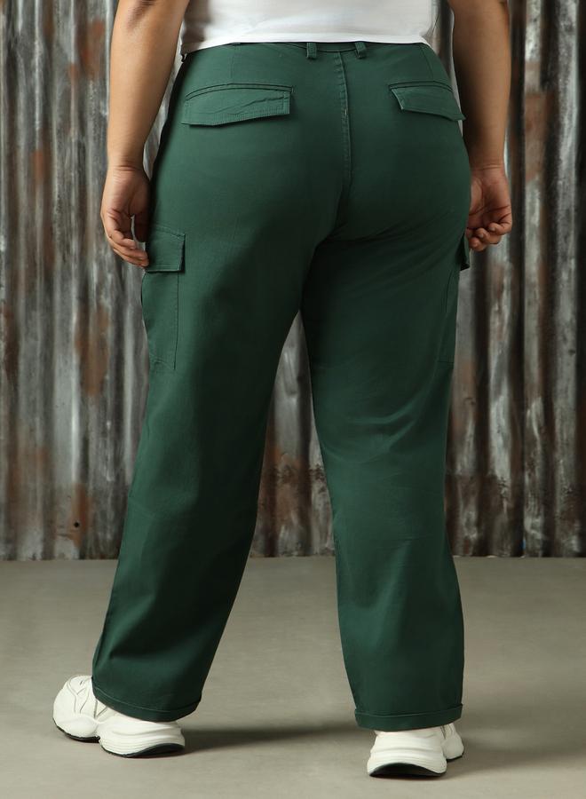 HIGH STAR High Star Plus Size High Rise Regular Fit Trousers - Image 3