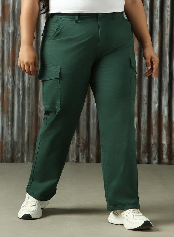 HIGH STAR High Star Plus Size High Rise Regular Fit Trousers - Image 2