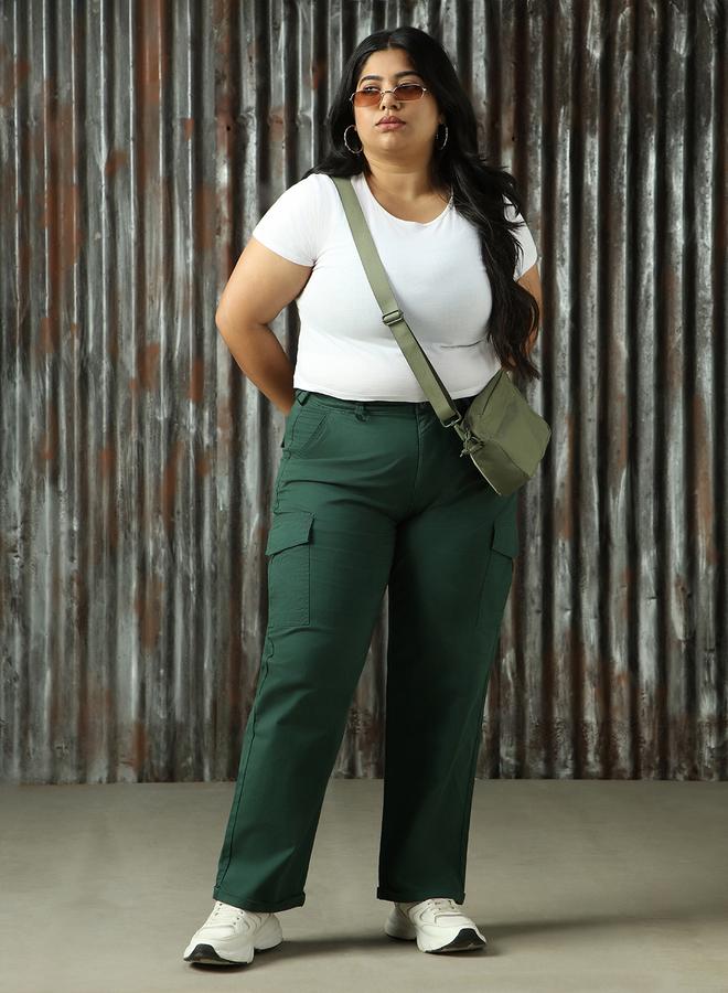 HIGH STAR High Star Plus Size High Rise Regular Fit Trousers - Image 5