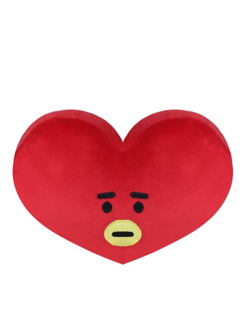 Modern red heart pillow, size 30 cm