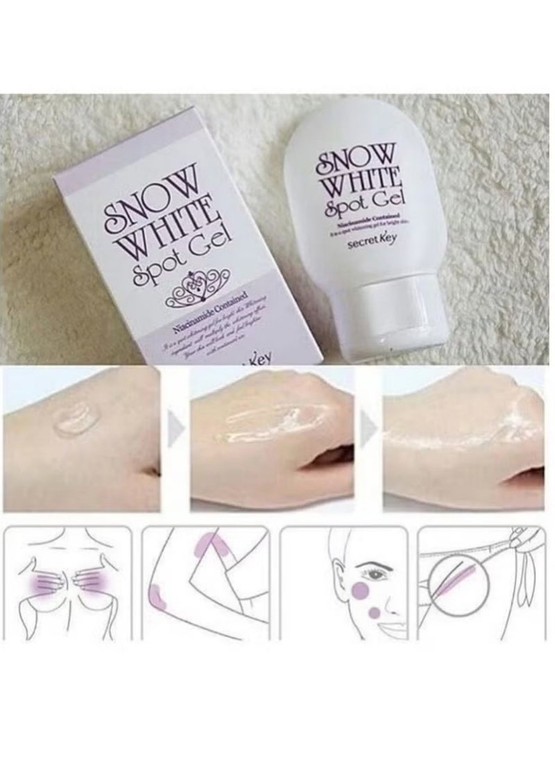 Secret Key 65g Snow White Illuminating Gel – Targeted Dark Spot Treatment for Brighter, Glowing Skin - Image 3