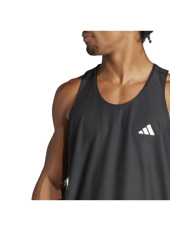 Adidas Otr B Tank Black Running Tops For Men XS