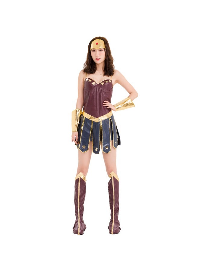 Wonder Woman  Justice League Power Girl  Superhero Game Uniform - Image 2