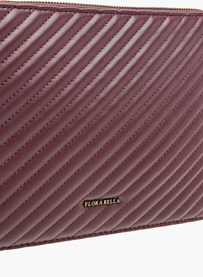 فلورا بيلا من شو إكسبرس Women Quilted Wallet with Zip Closure and Wrist Loop