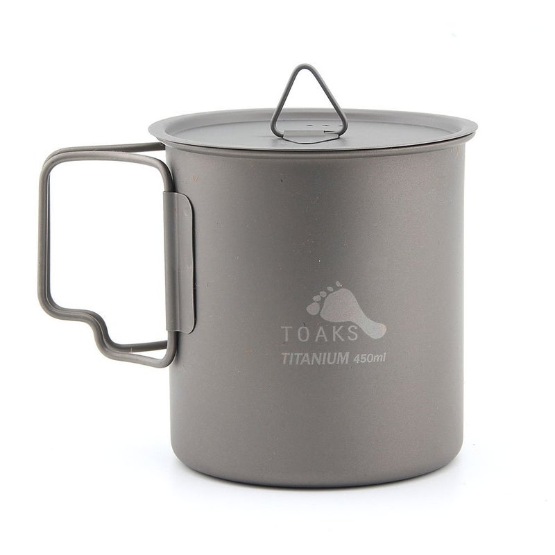 Toaks Titanium Camping Cup 450Ml (Cup-450 With Lid) - Image 1