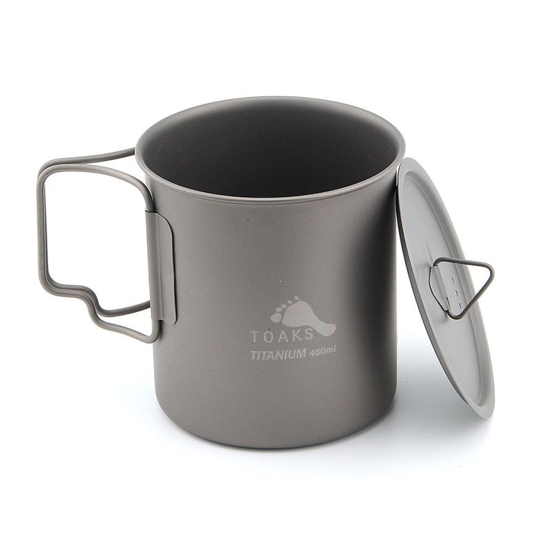 Toaks Titanium Camping Cup 450Ml (Cup-450 With Lid) - Image 4